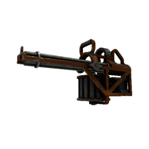 Damascus and Mahogany Brass Beast (Minimal Wear)