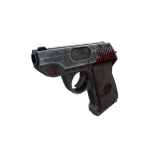 Damascus & Mahogany Pistol (Battle Scarred)