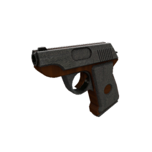 Damascus & Mahogany Pistol