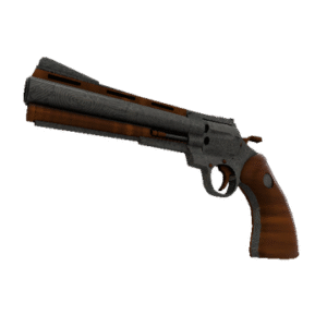 Damascus and Mahogany Revolver (Factory New)