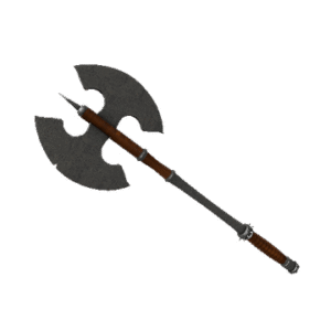 Damascus & Mahogany Scotsman's Skullcutter