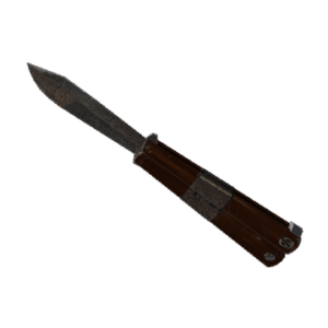 Damascus and Mahogany Knife (Minimal Wear)