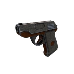 Damascus and Mahogany Pistol (Minimal Wear)