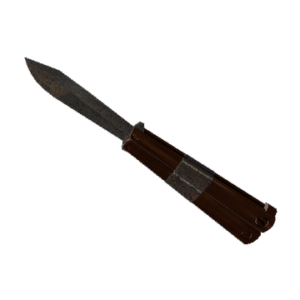 Damascus & Mahogany Knife (Factory New)